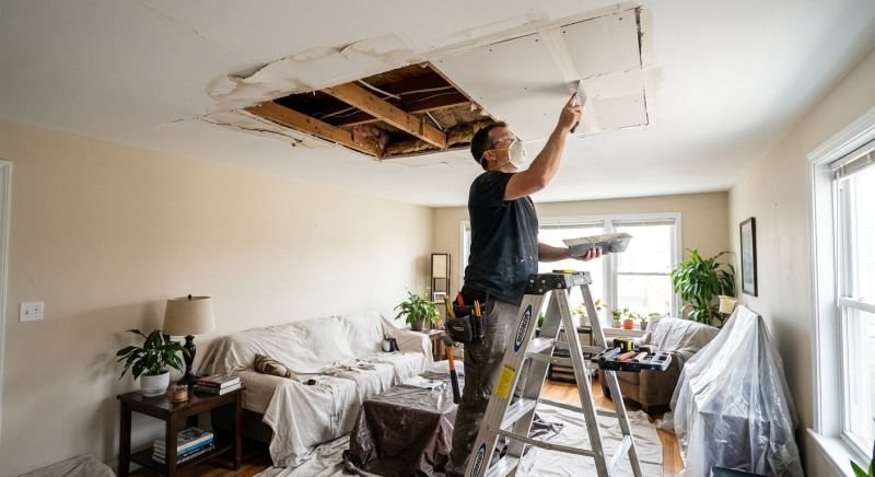 Ceiling Water Damage Repair in Olathe, KS